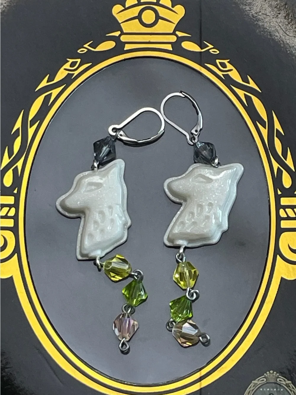 Twisted Wonderland Jack Howl Inspired Groovy Candy Earrings (Gala Couture) - Picture 1 of 5